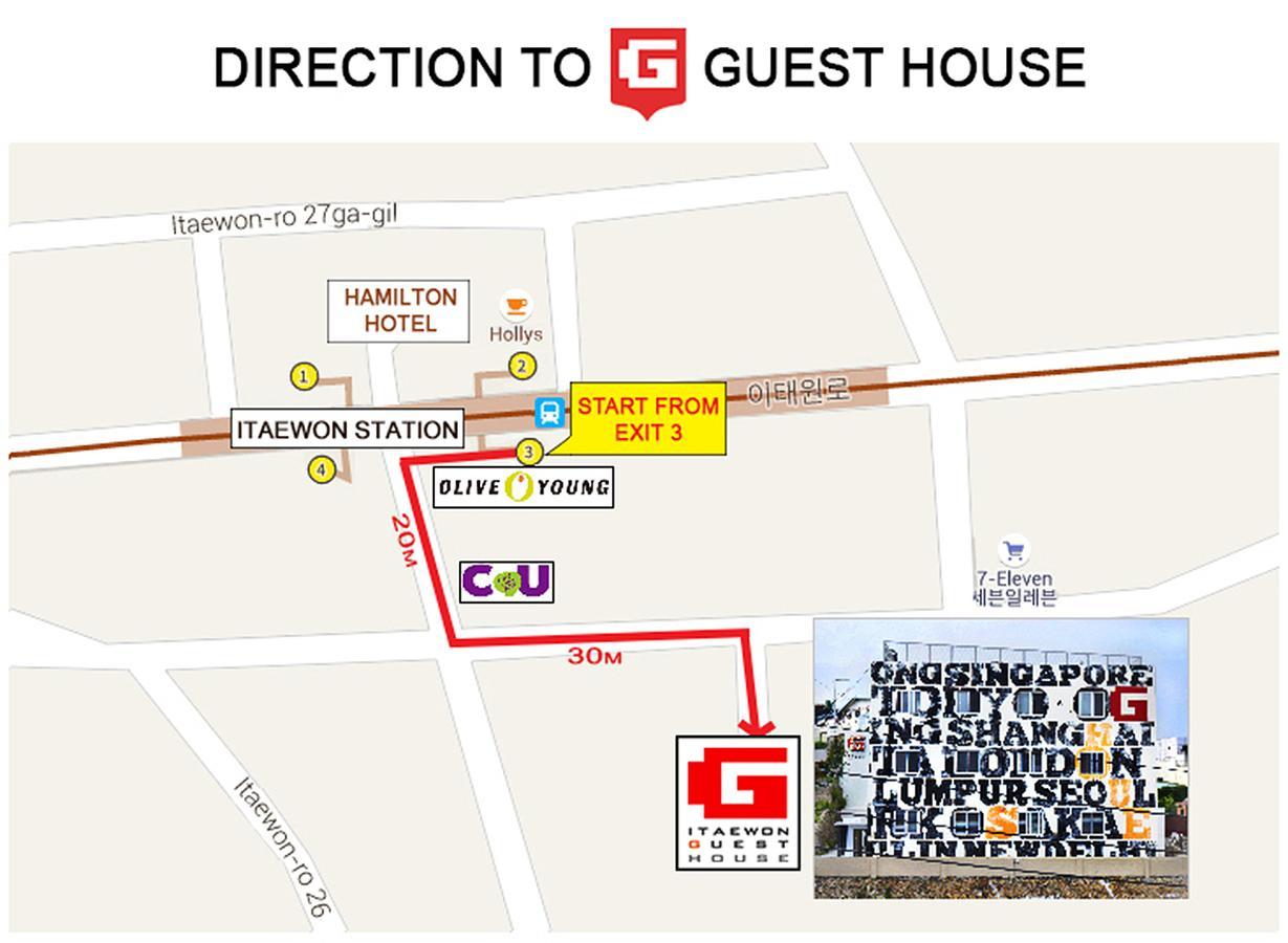 G Pensión Itaewon In Seúl Exterior foto